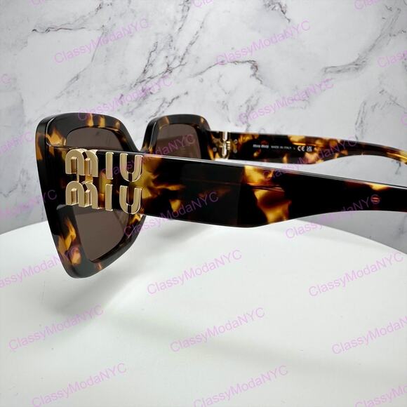 New MIU MIU Sunglasses Brown Square Gold Full Rim 56mm MIU MIU main image 11